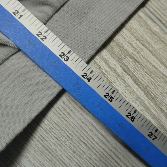 VINTAGE Gap Velour Sweater Womens 2XL Gray Soft Fleece Long Sleeve Sweatshirt - Picture 6 of 6
